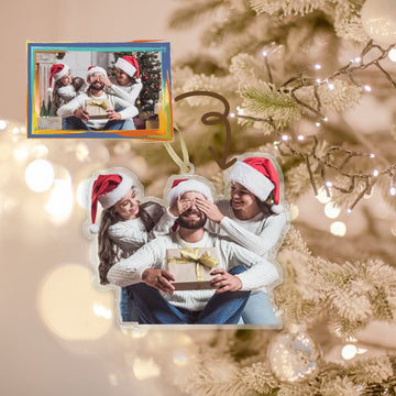Personalized Christmas Ornaments, Custom Shape With Names, Using My Own Photo, 2024 2D Christmas Décor Tree Bauble Decorations Xmas Ornament Memories Personalized For Christmas Family Keepsake - uniqicon