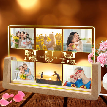 Best Gifts from Kids for Mum Birthday,Personalised Picture Mothers Day Photo Frames Multiple Pictures Mummy To Be Decorations,Presents On Her Mums Frame Gift Step Mother'S In Law - uniqicon