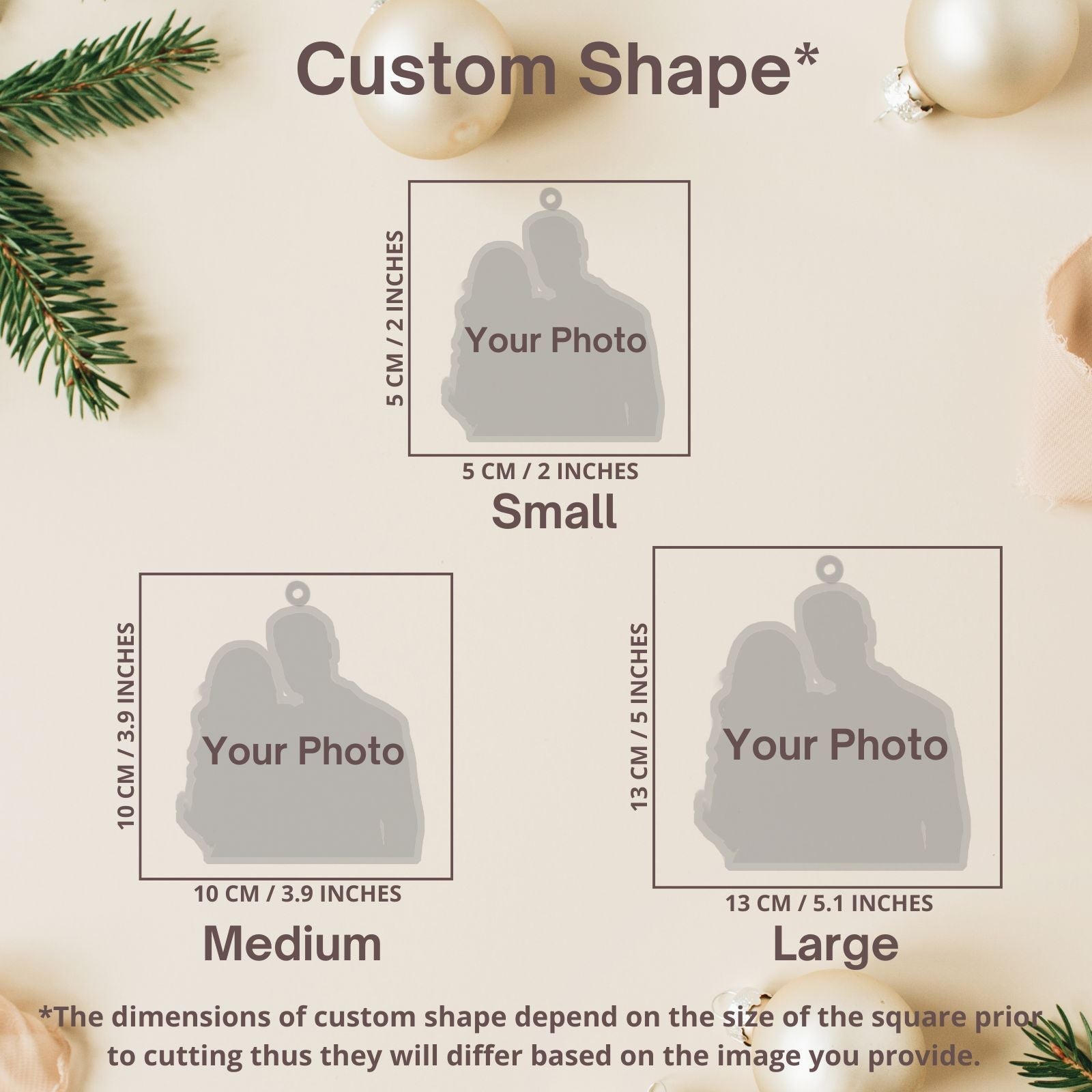 Personalized Christmas Ornaments, Custom Shape With Names, Using My Own Photo, 2024 2D Christmas Décor Tree Bauble Decorations Xmas Ornament Memories Personalized For Christmas Family Keepsake - uniqicon