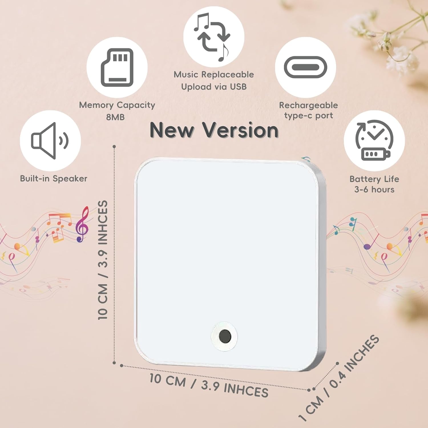 UNIQGIFTBOX Personalised Musical Fridge Magnet Custom Photo Gift - uniqicon