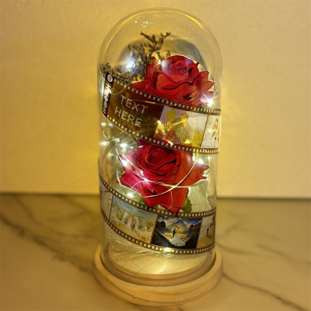 Led-Light Red Rose Gift For Girlfriend Boyfriend GF BF Wife Birthday  Anniversary